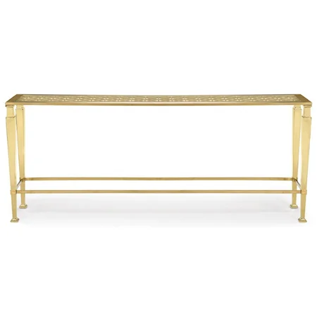 The Arabesque Console in Majestic Gold